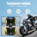 Baú Para Moto Soarfly 45L em ABS, Com Suporte e Encosto, Preto