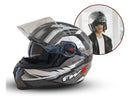Capacete para moto Fw3 gtx fox com viseira solar