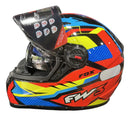 Capacete para moto Fw3 gtx fox com viseira solar