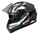 Capacete para moto Fw3 gtx fox com viseira solar