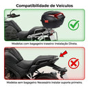 Baú Traseiro Para Moto 28l Com Encosto